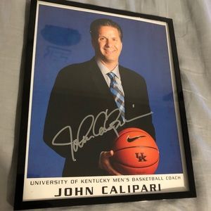 Autographed John Calipari Coaches Photo